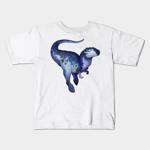 Cozy Giganotosaurus Kids T-Shirt by Phoenix Baldwin